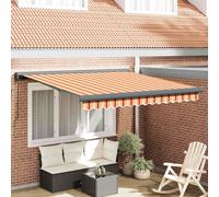 vidaXL Tenda Retrattile Giallo e Arancione 300 x 250 cm