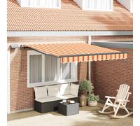 vidaXL Tenda retrattile Giallo e Arancione 300 x 250 cm