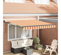 vidaXL Tenda retrattile Giallo e Arancione 350 x 250 x 165 cm
