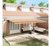 vidaXL Tenda retrattile Giallo e Arancione 600 × 300 cm
