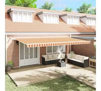 vidaXL Tenda Retrattile Giallo e Arancione 600 × 300 cm