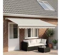 Tenda retrattile Grigio chiaro e bianco 500 × 300 cm