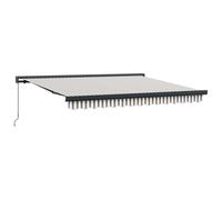 Tenda retrattile Grigio chiaro e bianco 500 × 300 cm