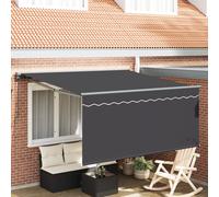 vidaXL Tenda Retrattile Grigio e antracite 300 x 250 cm