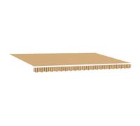 vidaXL Tenda Retrattile Manuale a Strisce Multicolore 500 x 300 cm, Resistente ai Raggi UV e Impermeabile. Ideale per Balconi e Vita all'Aria Aperta, Offre Ombra e Protezione. Perfetta per Il Patio