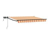 vidaXL Tenda retrattile manuale con LED Multicolore 2,5 x 2 m, Una soluzione moderna per l'ombra all'aperto, tenda retrattile, gazebo per il giardino, luce LED