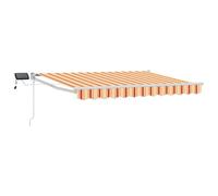 vidaXL Tenda retrattile manuale con LED Multicolore 2,5 x 2 m, Una soluzione moderna per l'ombra all'aperto, tenda retrattile, gazebo per il giardino, luce LED