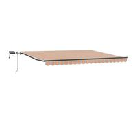 vidaXL Tenda Retrattile Manuale con Striscia Multicolore LED 400x300 cm