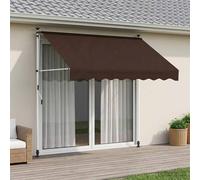 vidaXL Tenda retrattile manuale Marrone 150 cm