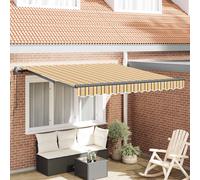 vidaXL Tenda Retrattile Multicolore 350 x 250 cm Tessuto e Alluminio