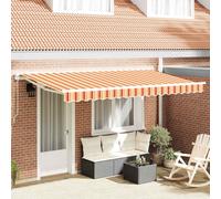 vidaXL Tenda Retrattile Multicolore 400 x 200 cm Poliestere e Metallo