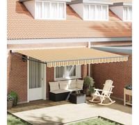vidaXL Tenda Retrattile Multicolore 450 × 300 cm Poliestere, Metallo