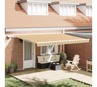 vidaXL Tenda retrattile Multicolore 450 × 350 cm Tessuto e Alluminio
