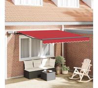 vidaXL Tenda Retrattile Rosso 300 x 250 cm Tessuto