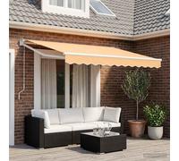 Tenda retrattile Sabbia 3,5 x 2 m Poliestere e Metallo