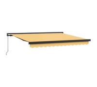 vidaXL Tenda retrattile Sabbia 300 x 250 cm Tela e Alluminio, Tenda da sole moderna per giardino e terrazza, copertura manuale resistente alle intemperie, ombra esterna