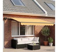 vidaXL Tenda retrattile Sabbia 350 x 250 cm Tessuto e Alluminio