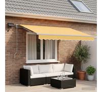 vidaXL Tenda retrattile Sabbia 400 × 300 cm Tessuto e Alluminio