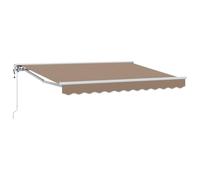 vidaXL Tenda retrattile Tortora 4 x 2 m Poliestere e Alluminio