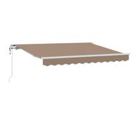 vidaXL Tenda retrattile Tortora 4 x 2 m Tessuto