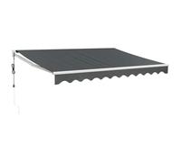 vidaXL Tenda Sole Automatica Retrattile Antracite 3,5x2,5 m