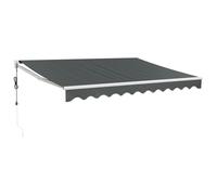vidaXL Tenda Sole Automatica Retrattile Antracite 3,5x2,5 m