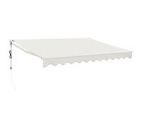vidaXL Tenda Sole Automatica Retrattile Crema 3,5x2,5 m