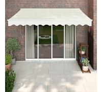 vidaXL Tenda Sole Automatica Retrattile Crema 3,5x2,5 m