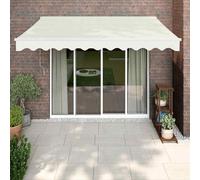 VidaXL Tenda Sole Automatica Retrattile Crema 3x2,5 m
