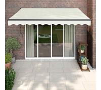 VidaXL Tenda Sole Automatica Retrattile Crema 3x2,5 m