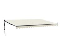 vidaXL Tenda Sole Automatica Retrattile Crema 5x3 m