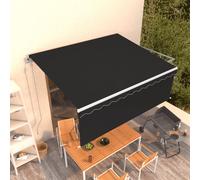 vidaXL Tenda Sole Retrattile Automatica con Parasole 4,5x3m Antracite