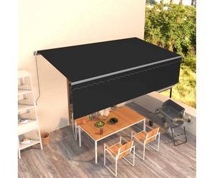 vidaXL Tenda Sole Retrattile Manuale con Parasole 5x3m Antracite