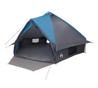 vidaXL Tenda Teepee con Tetto Blu e Grigio 490 x 410 x 210 cm,