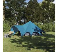 vidaXL Tenda Teepee con tetto Blu e Grigio 600 x 600 x 347 cm