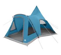 vidaXL Tenda Teepee con Tetto con archiviazione Blu 545 x 450 x 295 cm,