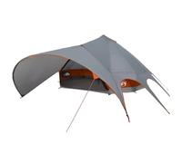 vidaXL Tenda Teepee con Tetto Grigio e Arancione 600 x 600 x 347 cm,