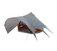 vidaXL Tenda Teepee con Tetto Grigio e Arancione 600 x 600 x 347 cm,