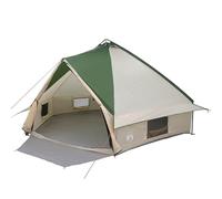 vidaXL Tenda Teepee con Tetto Verde e Bianco 490 x 410 x 210 cm,