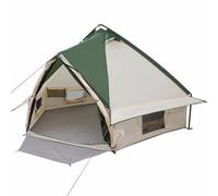 vidaXL Tenda Teepee con Tetto Verde e Grigio 490 x 410 x 210 cm,