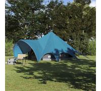 vidaXL Tenda Teepee per 5 Persone Blu e Grigio 600 x 600 x 347 cm