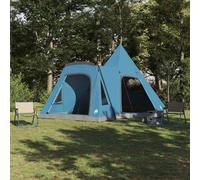vidaXL Tenda Teepee per 5 Persone con tetto Blu 545 x 450 x 295 cm