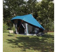 vidaXL Tenda Tipi Familiare con tetto Blu e Grigio 508 x 470 x 300 cm