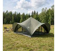 Tenda Tipi Verde militare 18 Persone Poliestere e Acciaio
