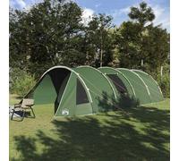 vidaXL Tenda Tunnel per 6 Persone Verde e Bianco 890 x 470 x 220 cm
