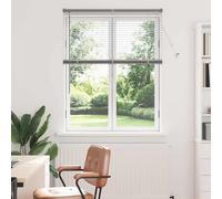 vidaXL Tenda Veneziana Argento 130 x 105 cm 25 mm Alluminio