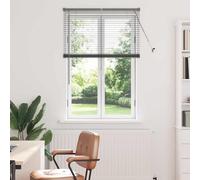vidaXL Tendaggi a Veneziana Grigio Scuro 130 x 95 cm Alluminio, Tende a riquadro in Alluminio, Regolabili per Interni, per Controllo Luce e Privacy, perfette per la casa e L'Ufficio