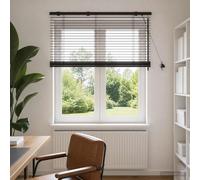vidaXL Tenda Veneziana Marrone Scuro 100 x 160 cm 35 mm
