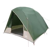 vidaXL Tenda Verde per 4 Persone in Poliestere Impermeabile e Traspirante, con Chiusura a Zip. È Portatile e Viene fornita con Una Borsa da Trasporto, Perfetta per Il Campeggio. Dimensioni: 320 x 27