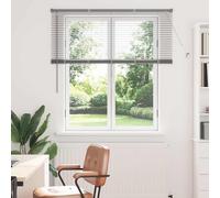 vidaXL Tendaggi a Veneziana Argento 130 x 125 cm Alluminio, Tende a riquadro in Alluminio, Regolabili per Interni, per Controllo Luce e Privacy, perfette per la casa e L'Ufficio